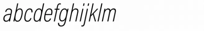 Acumin Condensed Extra Light Italic