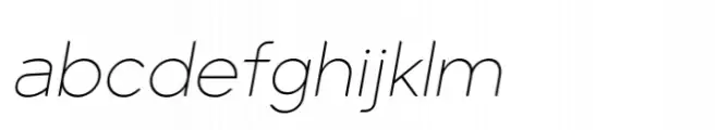 Arona Thin Italic
