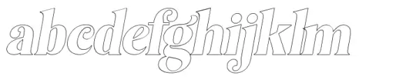 Bagilean Geliayditan Outline Italic