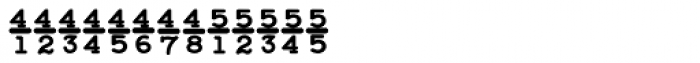Baltimore Typewriter Fractions