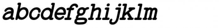 Baltimore Typewriter Italic
