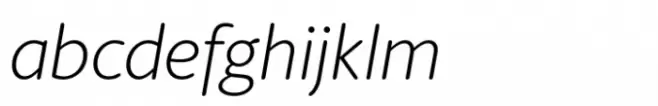 Berlingske Sans Round Std Light Italic
