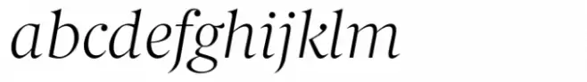 Berlingske Serif Std Light Italic
