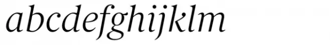 Berlingske Serif Text Std Thin Italic