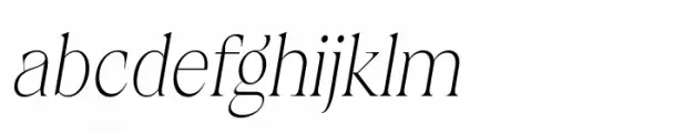 Calgera Thin Condensed Oblique