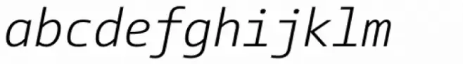 CamingoMono Light Italic