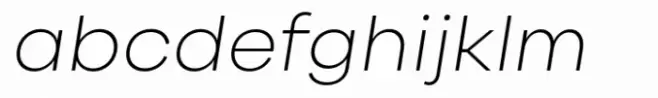 Canava Grotesk Extra Light Italic