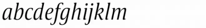 Candide Condensed Light Italic