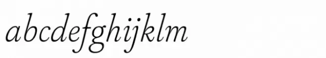 Capricho Thin Italic