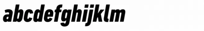 DIN Next Heavy Condensed Italic