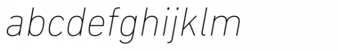 DIN Next Ultra Light Italic