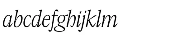 Elvira Serif Extralight Italic