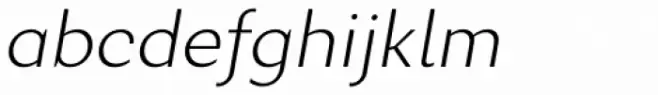 Excentra Pro Extra Light Italic