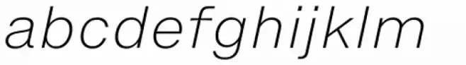 Helvetica Now Micro ExtraLight Italic