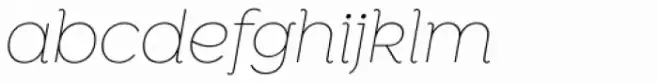 Isidora Alt Thin Italic