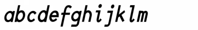 JetJaneMono Bold Condensed Italic