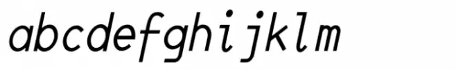JetJaneMono Condensed Italic