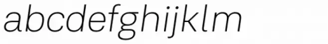 Kommon Grotesk ExtraLight Italic