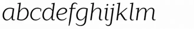 Lagu Serif Light Italic