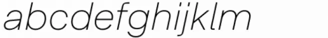 Lens Grotesk Thin Italic
