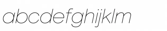 Marlin Sans Thin Italic