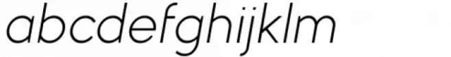 Myna Expanded Extra Light Italic