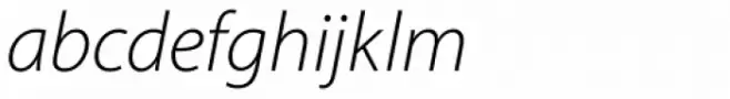 Myriad Pro Light Italic