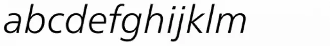 Neue Frutiger Thai Traditional Light Italic