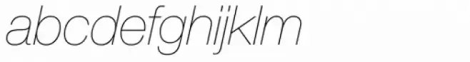 Neue Helvetica Pro 26 Ultra Light Italic