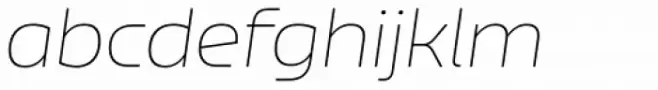 Nizzoli Alt Rounded Thin Italic