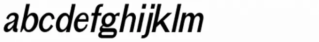 Not So Grotesk Condensed Oblique JNL