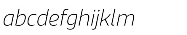 Nusara Thin Italic