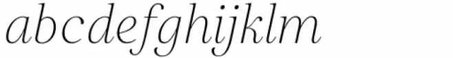Restora Neue ExtraLight Italic