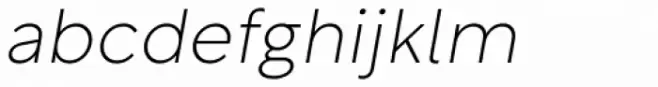Rotunda Thin Italic