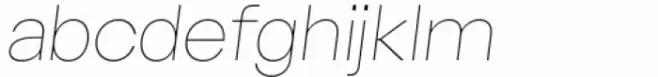 Sherika Thin Italic