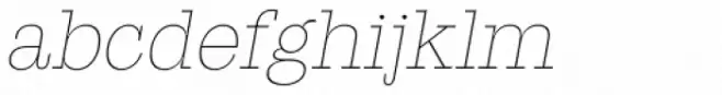 Suomi Slab Serif Thin Italic