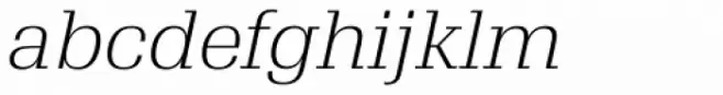 TradaSerif Light Italic