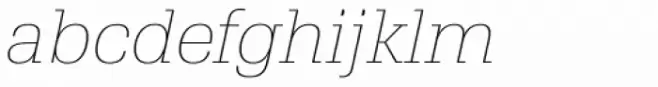 TradaSerif Thin Italic
