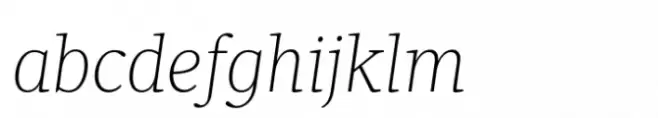 Velino Ultra Thin Italic