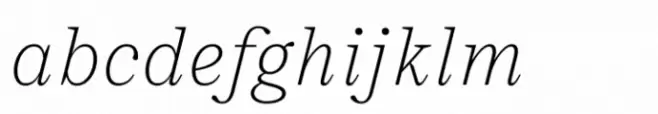 Warkat Extralight Italic
