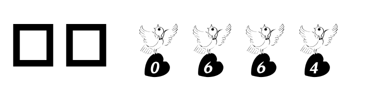 101! Doves Heart  Скачать бесплатные шрифты