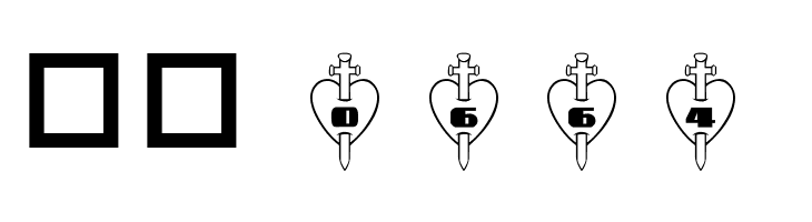 101! Thru My Heart  Скачать бесплатные шрифты