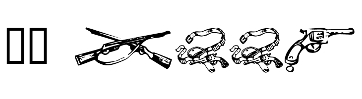 Cowboy Clips  Скачать бесплатные шрифты