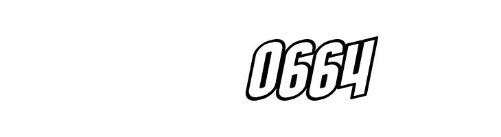 SF Obliquities Outline Bold  Скачать бесплатные шрифты