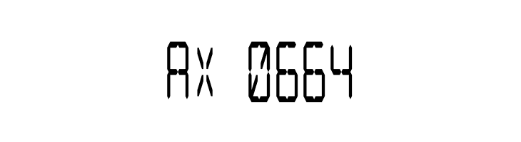 LCD Display: 14 Segment (Condensed)  Скачать бесплатные шрифты