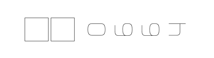 Bungee Layers Rotated Inline Regular  Скачать бесплатные шрифты