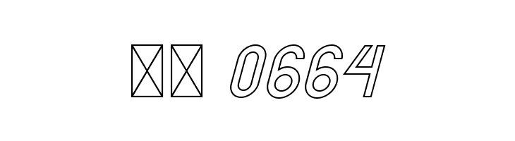 HANDA OUTLINE Italic  Скачать бесплатные шрифты