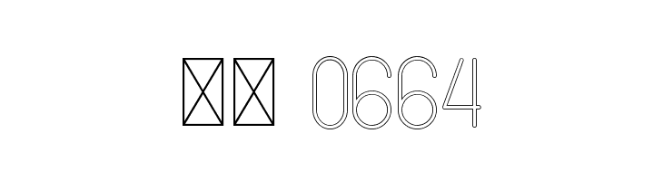 SANSI Outline  Скачать бесплатные шрифты