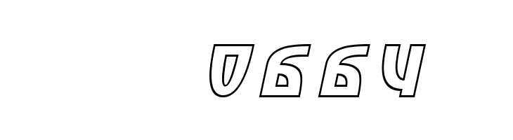 SF Retroesque Outline Oblique  Скачать бесплатные шрифты