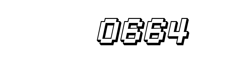 SF Pixelate Shaded Bold Oblique  Скачать бесплатные шрифты